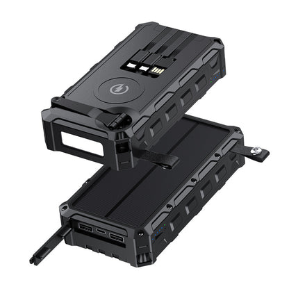 High Capacity Emergency Solar And Hand Crank Power Bank