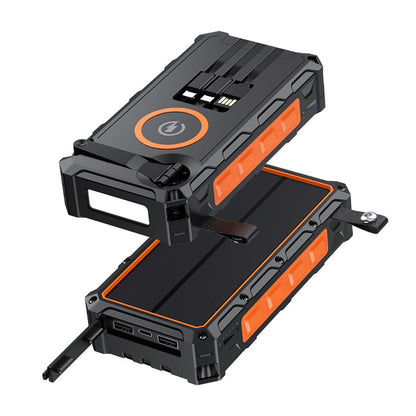 High Capacity Emergency Solar And Hand Crank Power Bank